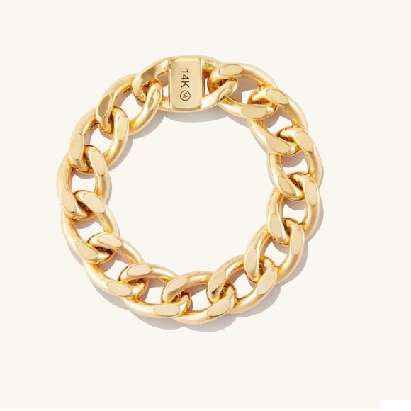 Mejuri Jewelry - Mejuri Bold Chain Ring 14k Gold size 9
